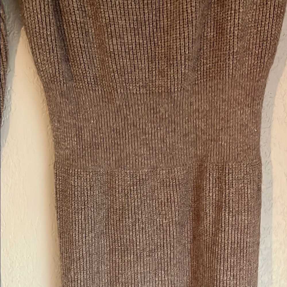 Bluivy Brown Long Sleeve Dress Elegant and Versatile - Picture 7 of 9